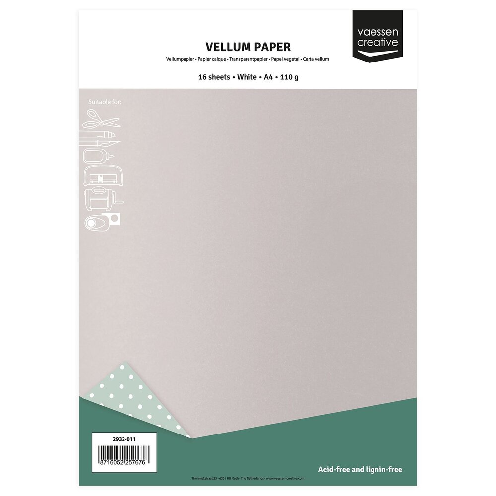 Vaessen Creative A4 Vellum Paper (2932-011) Vaessen Creative A4 Vellum Paper (2932-011)