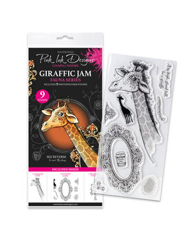 Pink Ink Designs Fauna Series Giraffic Jam Clear Stamps (07-0001-PI)