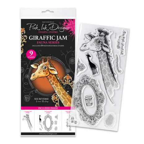 Pink Ink Designs Fauna Series Giraffic Jam Clear Stamps (07-0001-PI)