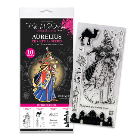 Pink Ink Designs Christmas Series Aurelius Clear Stamps (07-0004-PI)