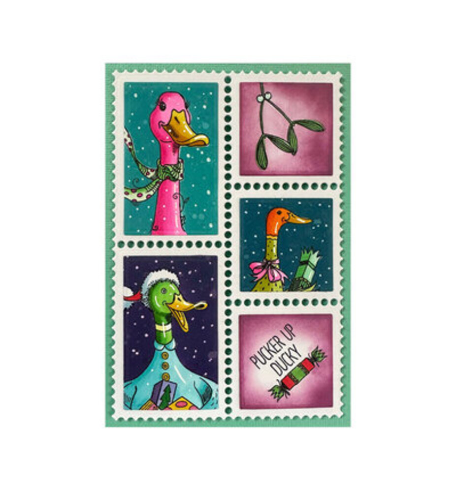 Pink Ink Designs Christmas Series Duck The Halls Clear Stamps (07-0007-PI)