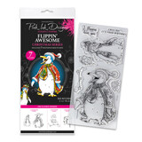 Pink Ink Designs Christmas Series Flippin' Awesome Clear Stamps (07-0008-PI)