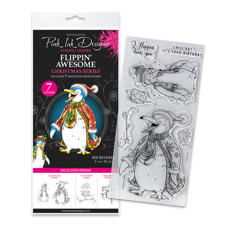Pink Ink Designs Christmas Series Flippin' Awesome Clear Stamps (07-0008-PI) Pink Ink Designs Christmas Series Flippin' Awesome Clear Stamps (07-0008-PI)