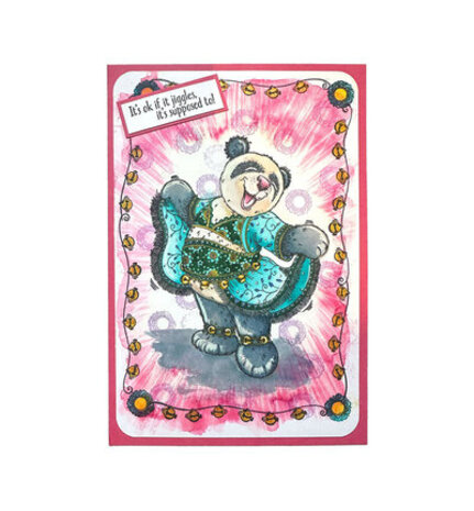 Pink Ink Designs Fauna Series Miranda Panda Clear Stamps (07-0009-PI)
