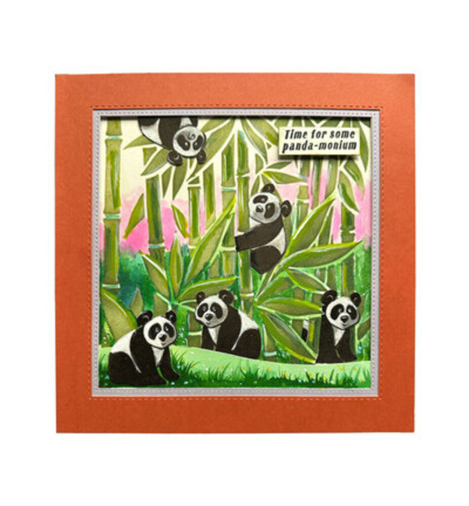 Pink Ink Designs Fauna Series Miranda Panda Clear Stamps (07-0009-PI)