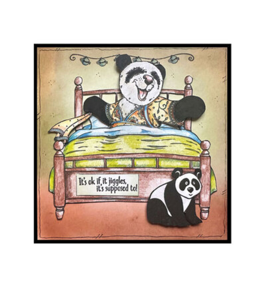 Pink Ink Designs Fauna Series Miranda Panda Clear Stamps (07-0009-PI)