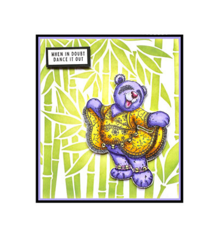 Pink Ink Designs Fauna Series Miranda Panda Clear Stamps (07-0009-PI)