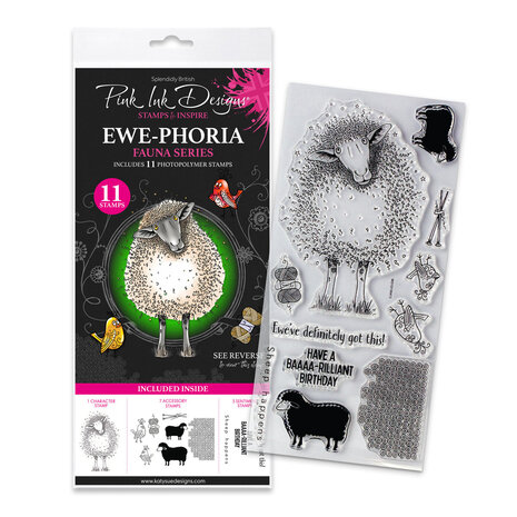 Pink Ink Designs Fauna Series Ewe-Phoria Clear Stamps (07-0015-PI) Pink Ink Designs Fauna Series Ewe-Phoria Clear Stamps (07-0015-PI)