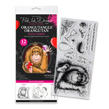 Pink Ink Designs Fauna Series Orangutangle Orangutan Clear Stamps (07-0017-PI)