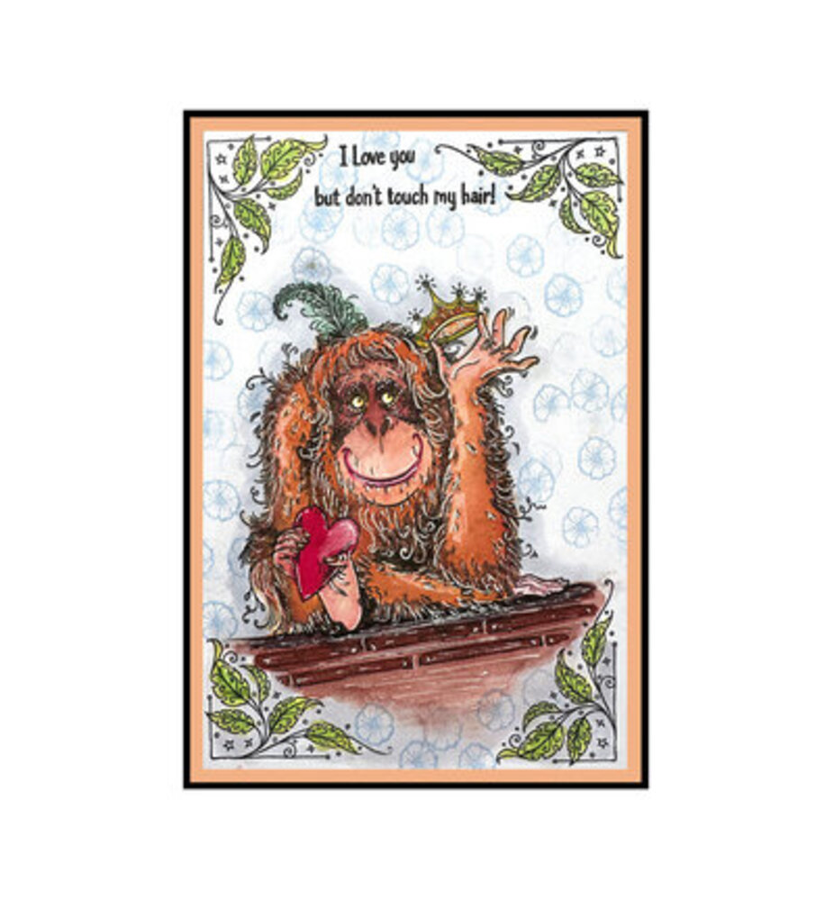 Pink Ink Designs Fauna Series Orangutangle Orangutan Clear Stamps (07-0017-PI)