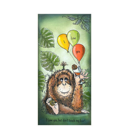 Pink Ink Designs Fauna Series Orangutangle Orangutan Clear Stamps (07-0017-PI)