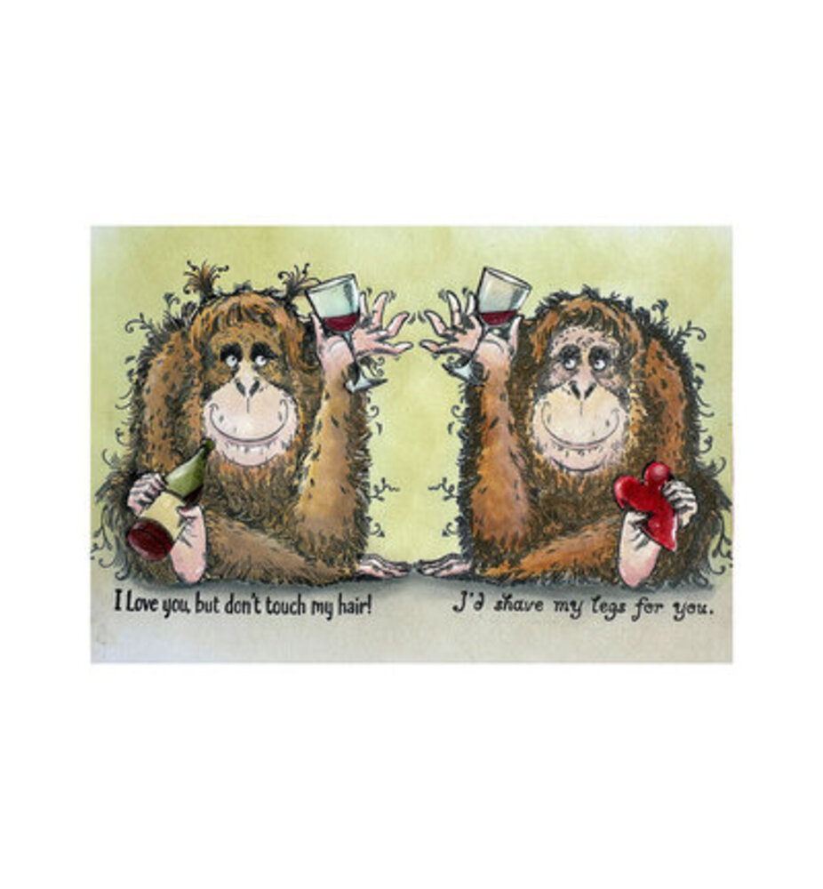 Pink Ink Designs Fauna Series Orangutangle Orangutan Clear Stamps (07-0017-PI)