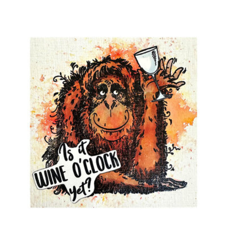 Pink Ink Designs Fauna Series Orangutangle Orangutan Clear Stamps (07-0017-PI)