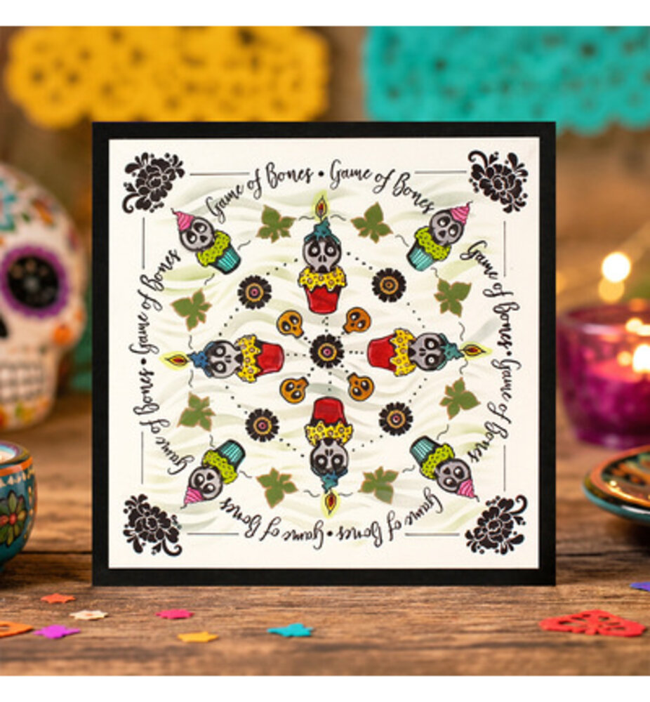 Pink Ink Designs Mythical Series Game of Bones Clear Stamps (07-0024-PI)