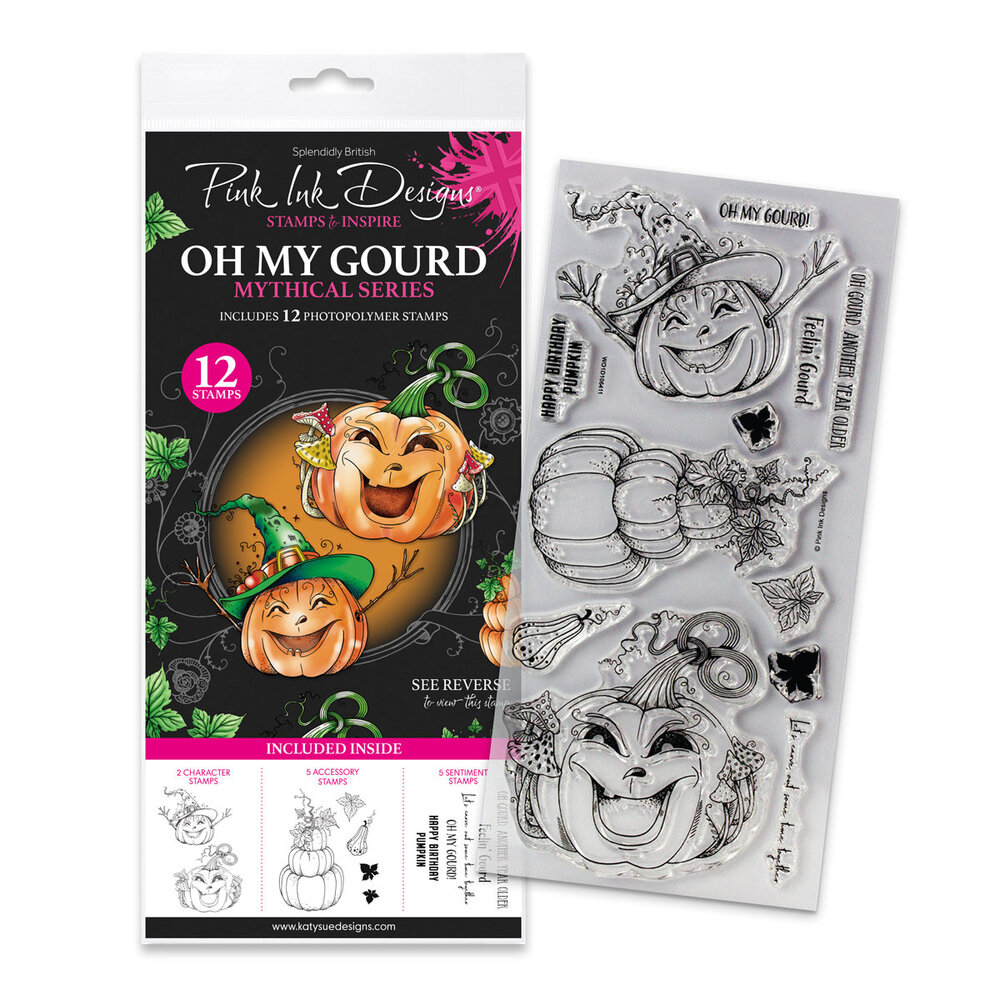 Pink Ink Designs Mythical Series Oh My Gourd Clear Stamps (07-0025-PI)