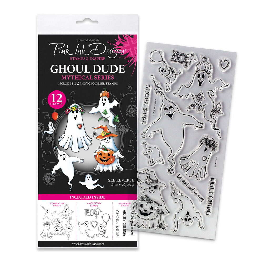 Pink Ink Designs Mythical Series Ghoul Dude Clear Stamps (07-0026-PI)