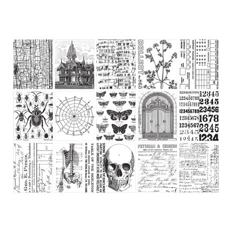 Idea-ology 2026 Tim Holtz Halloween Collage Paper (TH94393)