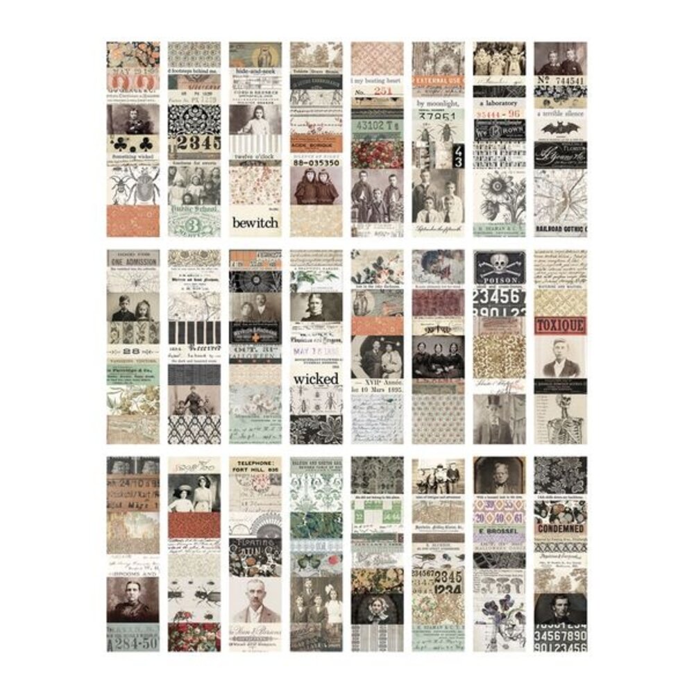 Idea-ology 2026 Tim Holtz Halloween Collage Strips Large (TH94394)