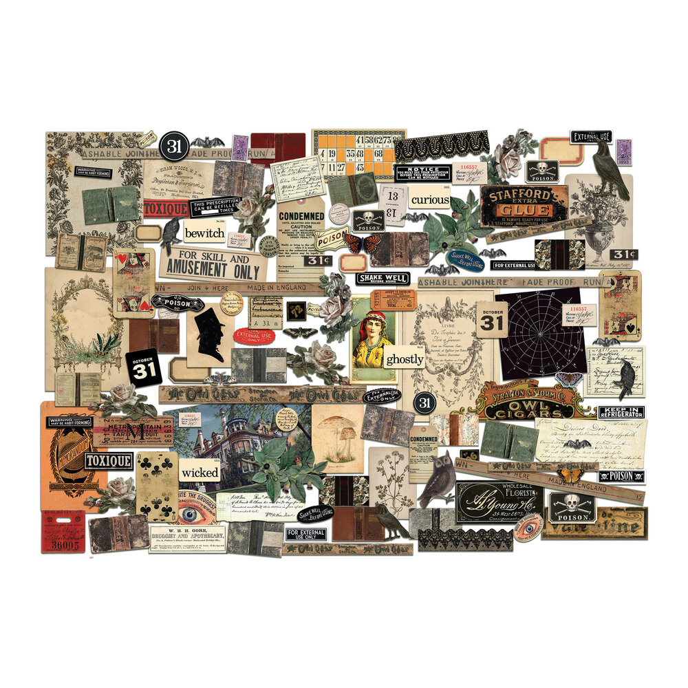Idea-ology 2026 Tim Holtz Halloween Ephemera Pack (TH94435) Idea-ology 2026 Tim Holtz Halloween Ephemera Pack (TH94435)