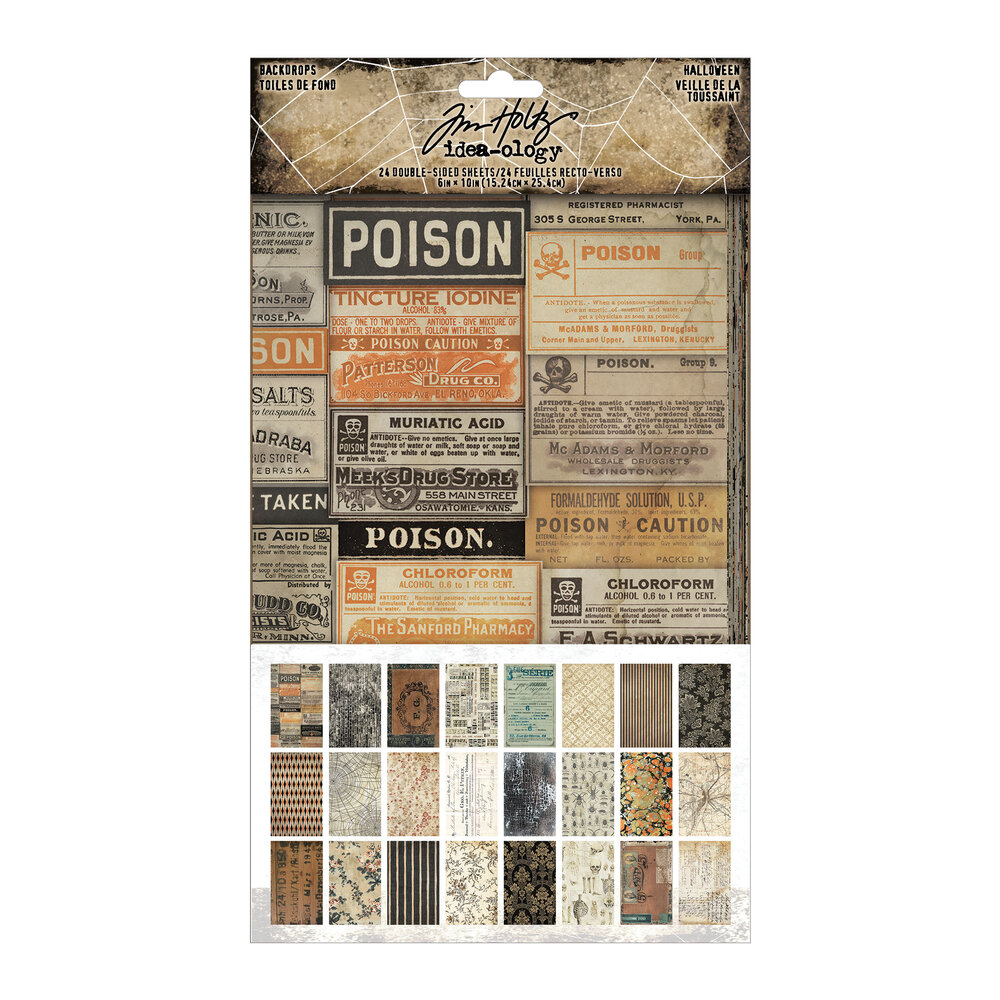 Idea-ology 2026 Tim Holtz Halloween Backdrops (TH94433) Idea-ology 2026 Tim Holtz Halloween Backdrops (TH94433)