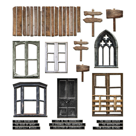 Idea-ology 2026 Tim Holtz Halloween Baseboards (TH94434) Idea-ology 2026 Tim Holtz Halloween Baseboards (TH94434)