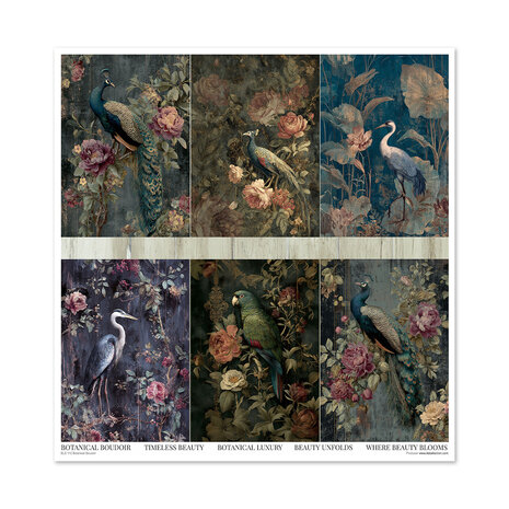ITD Collection Botanical Boudoir 12x12 Inch Paper Pad (SLS 112)