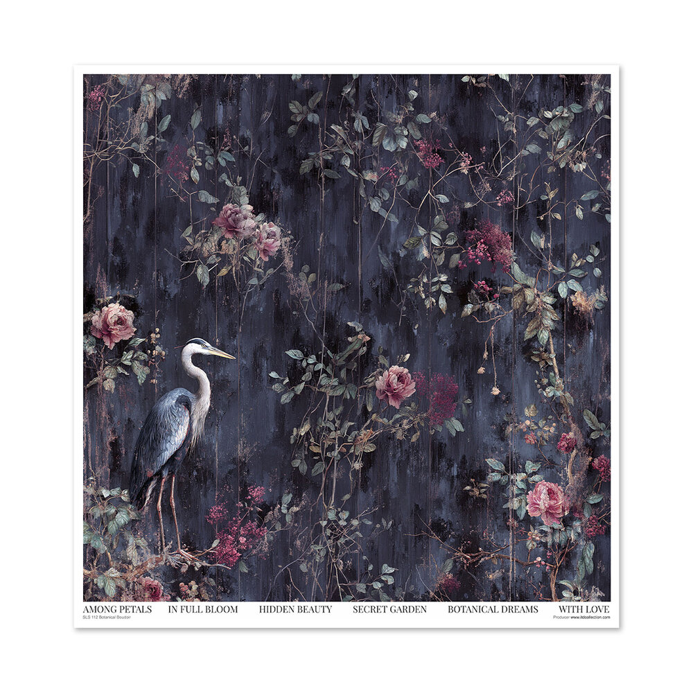 ITD Collection Botanical Boudoir 12x12 Inch Paper Pad (SLS 112)