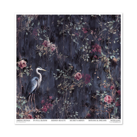 ITD Collection Botanical Boudoir 12x12 Inch Paper Pad (SLS 112)