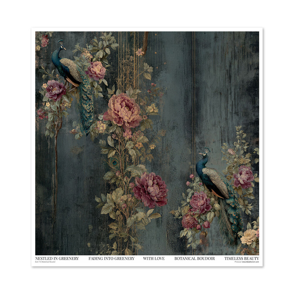 ITD Collection Botanical Boudoir 12x12 Inch Paper Pad (SLS 112)