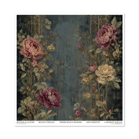 ITD Collection Botanical Boudoir 12x12 Inch Paper Pad (SLS 112)