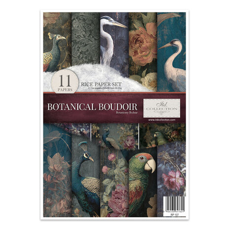 ITD Collection Botanical Boudoir A4 Rice Paper Set (RP 107) ITD Collection Botanical Boudoir A4 Rice Paper Set (RP 107)