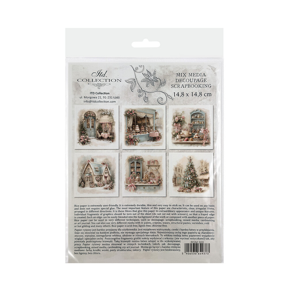 ITD Collection 6x6 Inch Rice Paper Set (RSM 300)