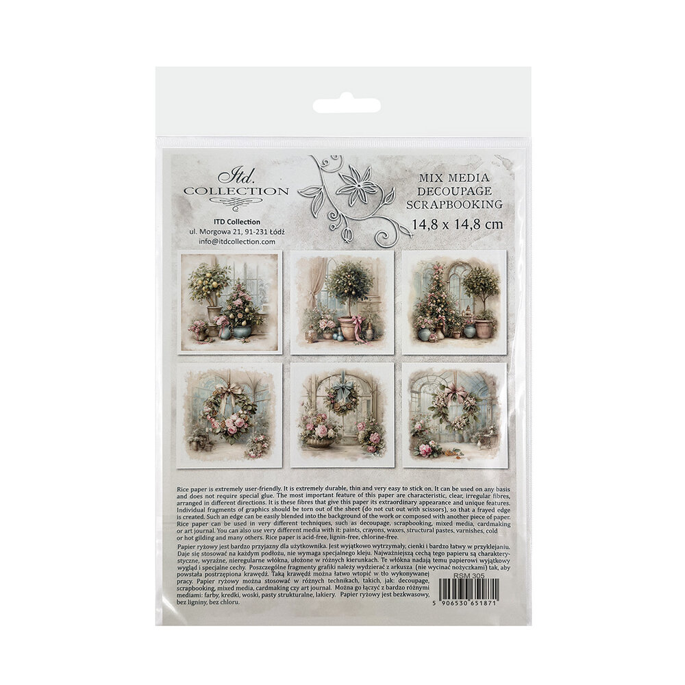 ITD Collection 6x6 Inch Rice Paper Set (RSM 305) ITD Collection 6x6 Inch Rice Paper Set (RSM 305)