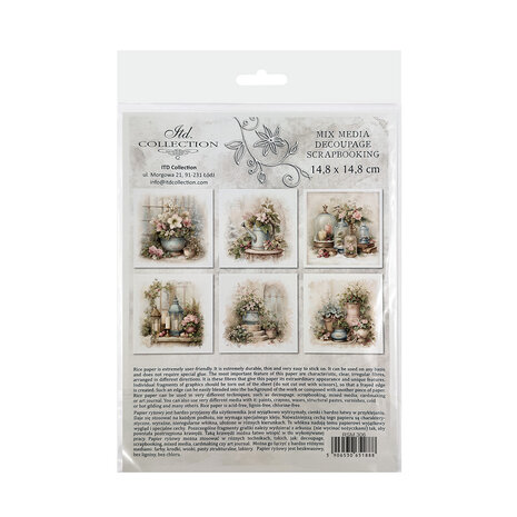 ITD Collection 6x6 Inch Rice Paper Set (RSM 306)