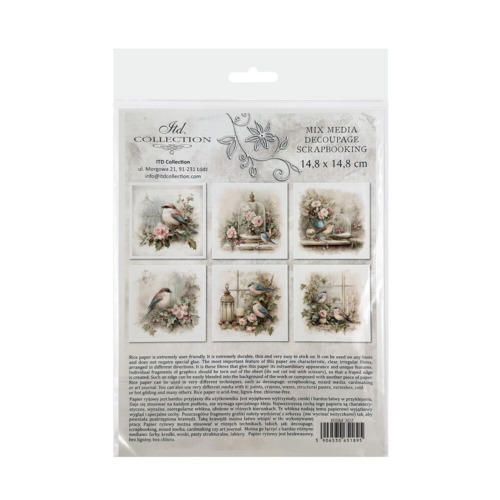 ITD Collection 6x6 Inch Rice Paper Set (RSM 307)