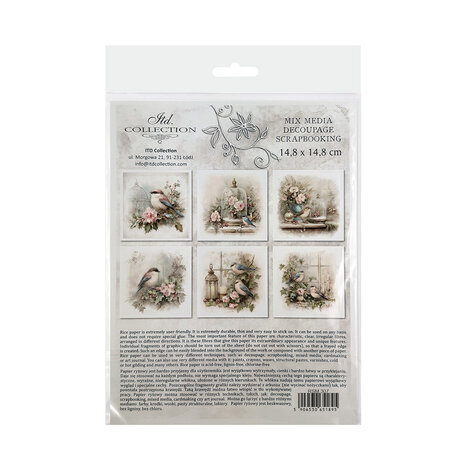 ITD Collection 6x6 Inch Rice Paper Set (RSM 307)