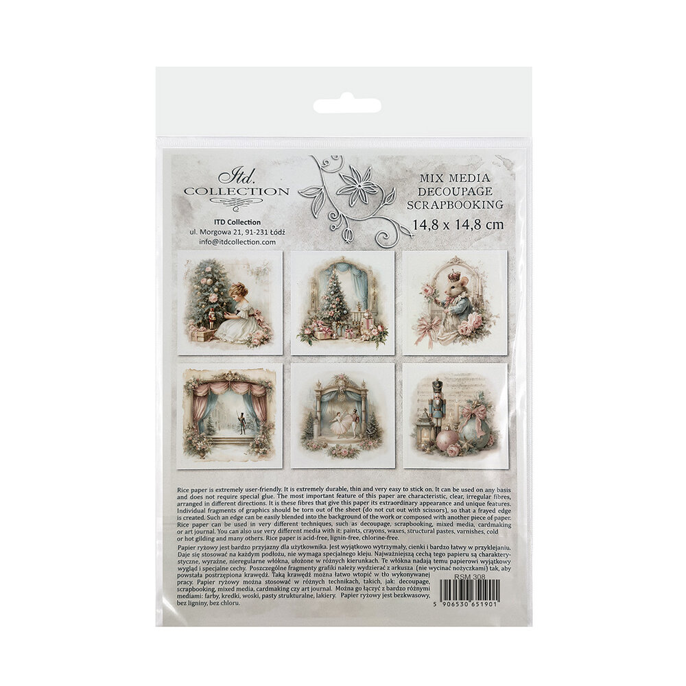 ITD Collection 6x6 Inch Rice Paper Set (RSM 308)