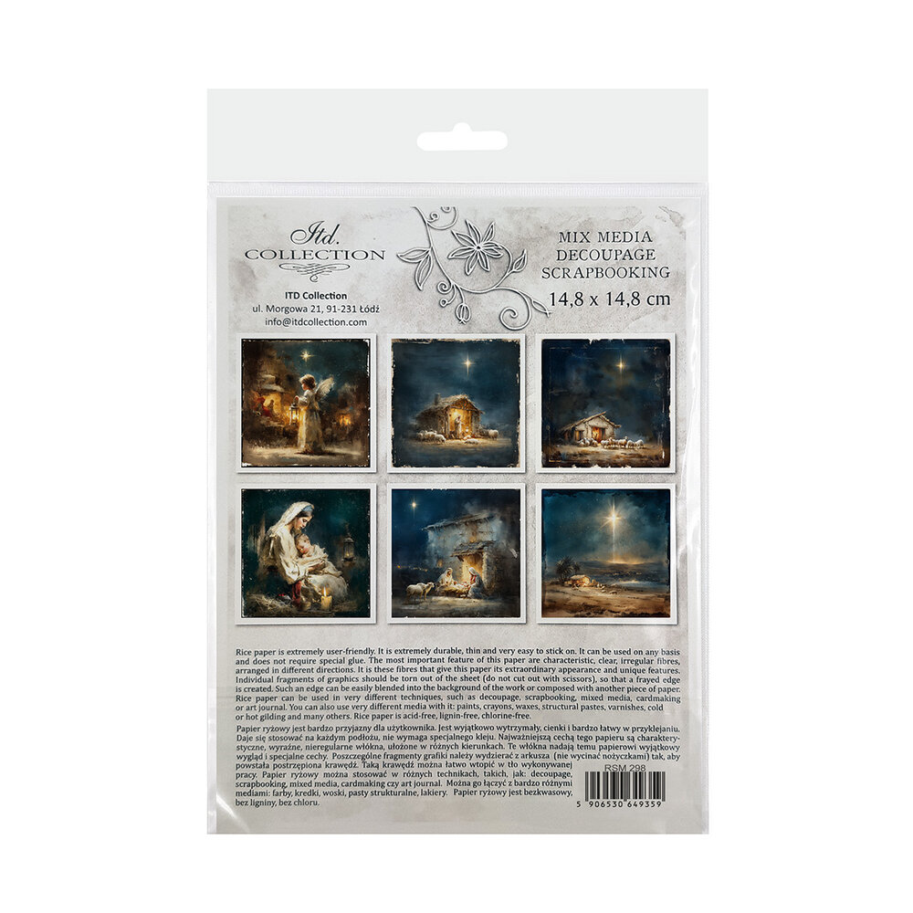ITD Collection 6x6 Inch Rice Paper Set (RSM 298)