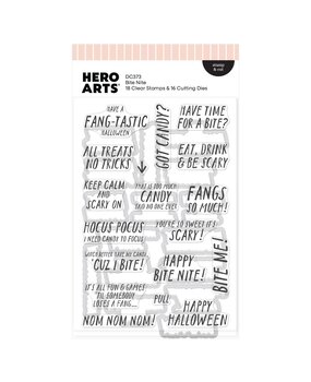 Hero Arts Spooky Smiles Stamps & Dies Bite Nite (DC373)