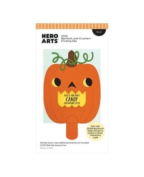 Hero Arts PRE-ORDER Spooky Smiles Die Set Big Mouth Jack-o-Lantern (DF313)