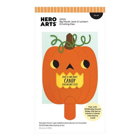 Hero Arts PRE-ORDER Spooky Smiles Die Set Big Mouth Jack-o-Lantern (DF313)