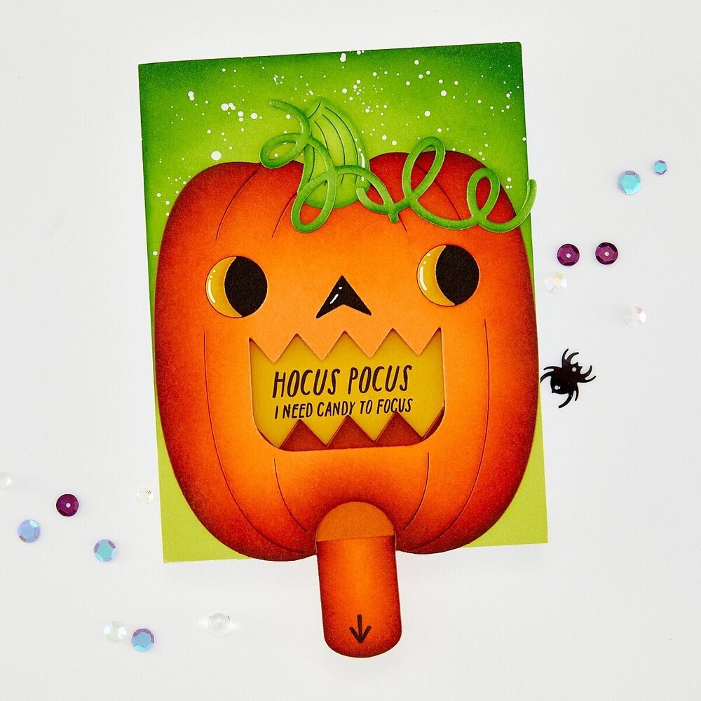 Hero Arts PRE-ORDER Spooky Smiles Die Set Big Mouth Jack-o-Lantern (DF313)