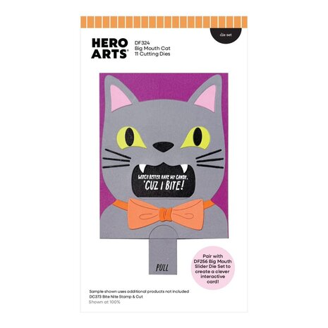 Hero Arts PRE-ORDER Spooky Smiles Die Set Big Mouth Cat (DF324)