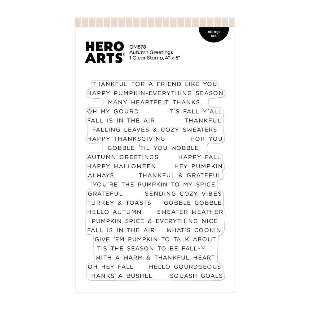 Hero Arts PRE-ORDER Whimsical Wheels Clear Stamp Set Autumn Greetings (CM878) Hero Arts PRE-ORDER Whimsical Wheels Clear Stamp Set Autumn Greetings (CM878)