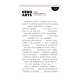 Hero Arts PRE-ORDER Whimsical Wheels Clear Stamp Set Autumn Greetings (CM878)