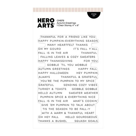 Hero Arts PRE-ORDER Whimsical Wheels Clear Stamp Set Autumn Greetings (CM878) Hero Arts PRE-ORDER Whimsical Wheels Clear Stamp Set Autumn Greetings (CM878)