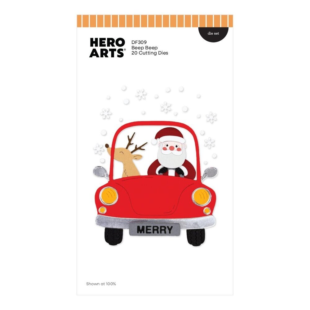 Hero Arts PRE-ORDER Whimsical Wheels Die Set Beep Beep (DF309)