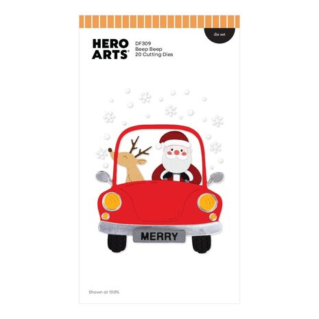 Hero Arts PRE-ORDER Whimsical Wheels Die Set Beep Beep (DF309)