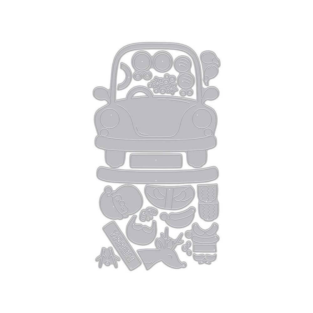 Hero Arts PRE-ORDER Whimsical Wheels Die Set Beep Beep (DF309)