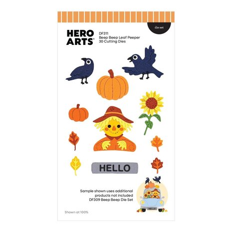 Hero Arts PRE-ORDER Whimsical Wheels Die Set Beep Beep Leaf Peeper (DF311)